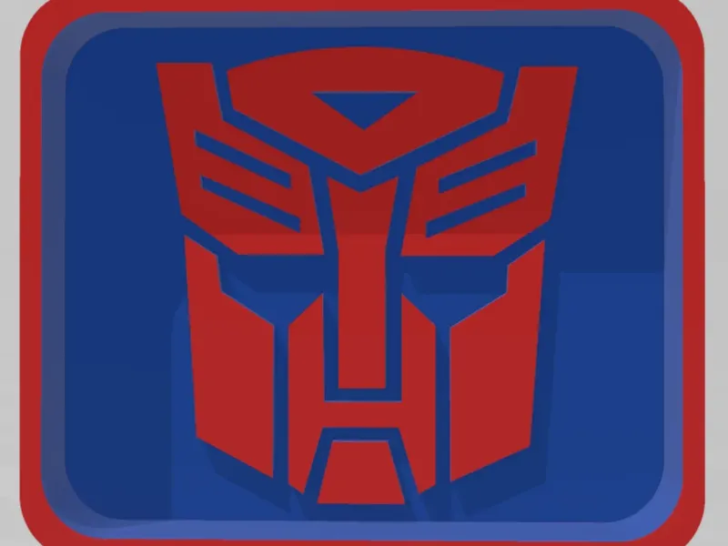 TRANSFORMERS AUTOBOT LOGO COIN DUMP TRAY STL FILE | EASY 3D