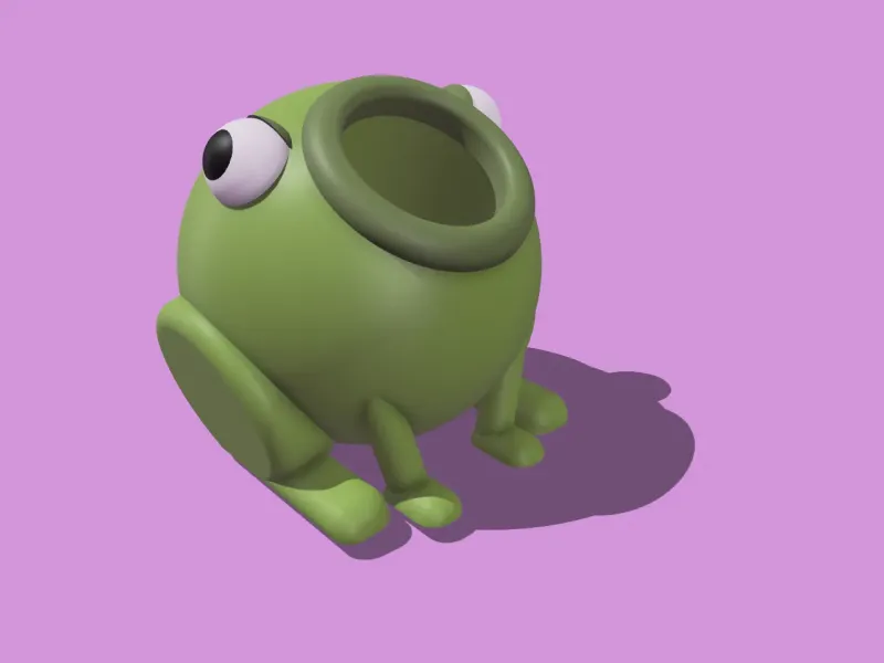 Pencil Holder Funny Frog