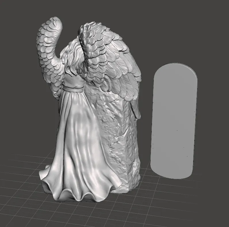 Weeping Angel  it broke our hearts Garden Statue