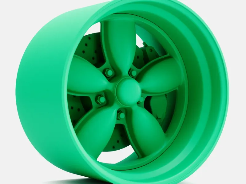 1/24 Scale, 15x10 Daisy Wheel and Brake