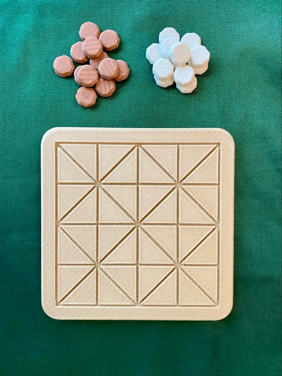 Ancient Games Trio: Bagh Chal, Alquerque, and Teeko