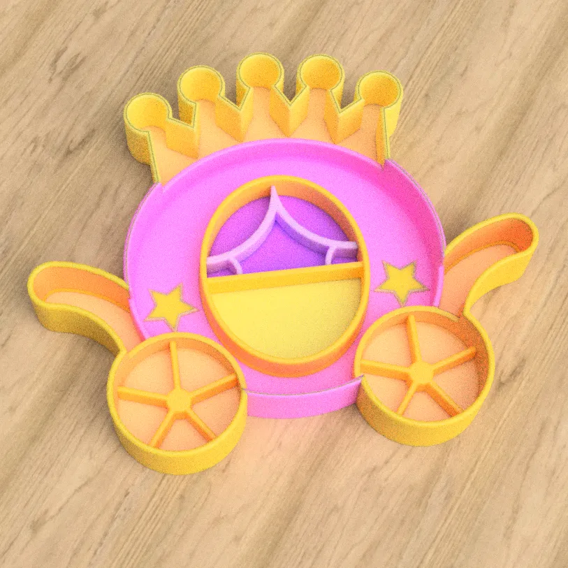 Princess theme: Carriage Sensory Play tray