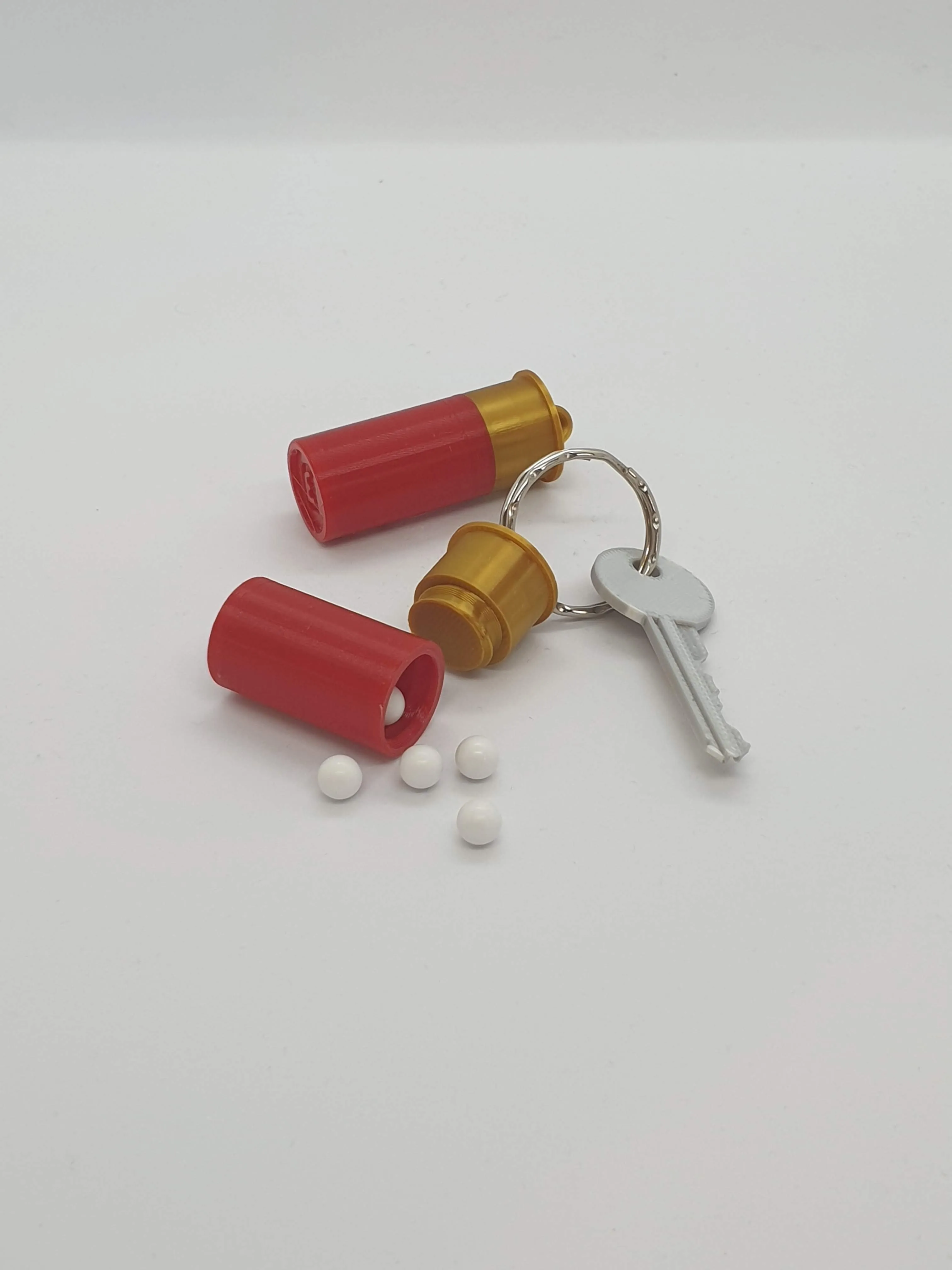 Shotgun Shell Keychain Stash Container