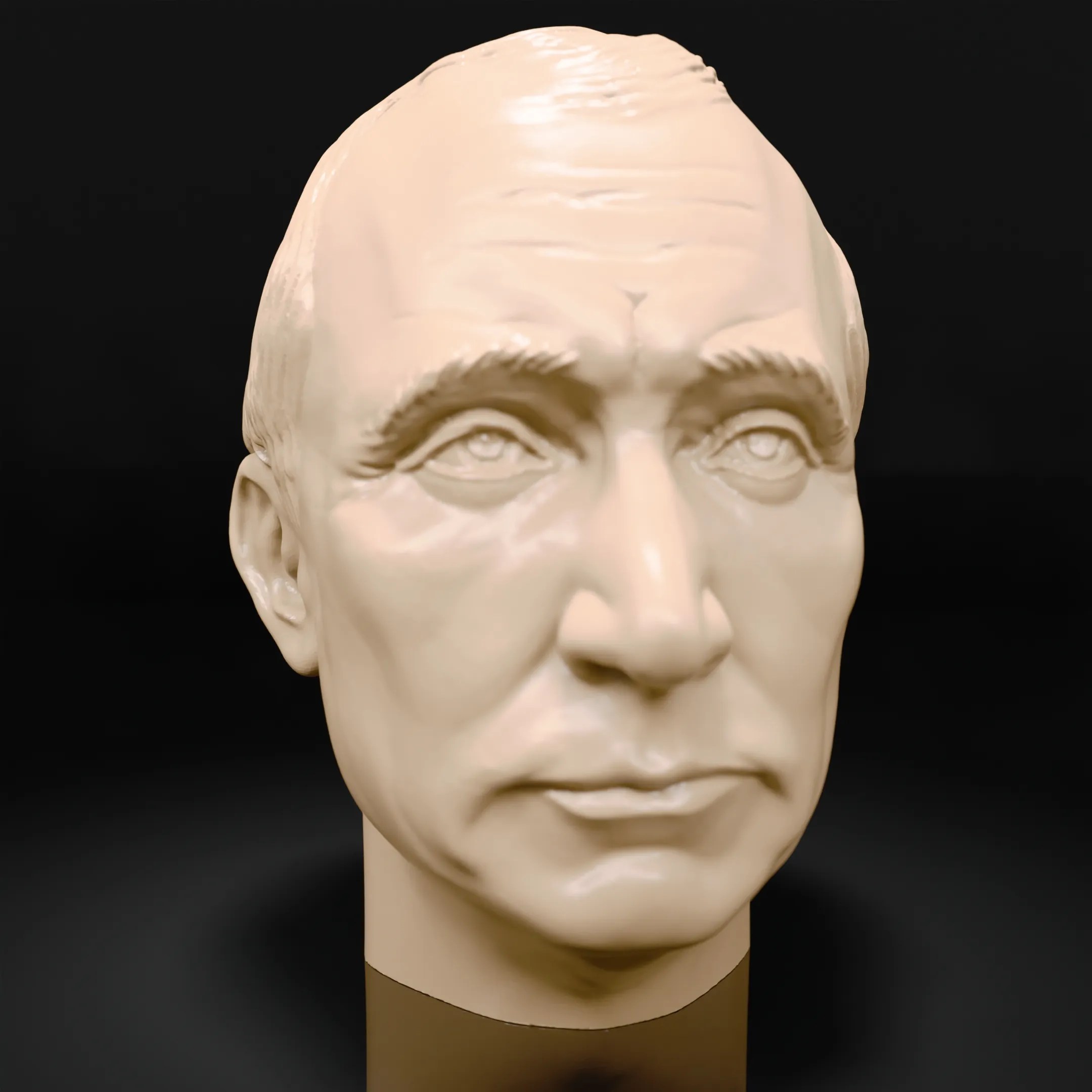 Vladimir Putin Bust: Detailed 3D Sculpture for Display and C