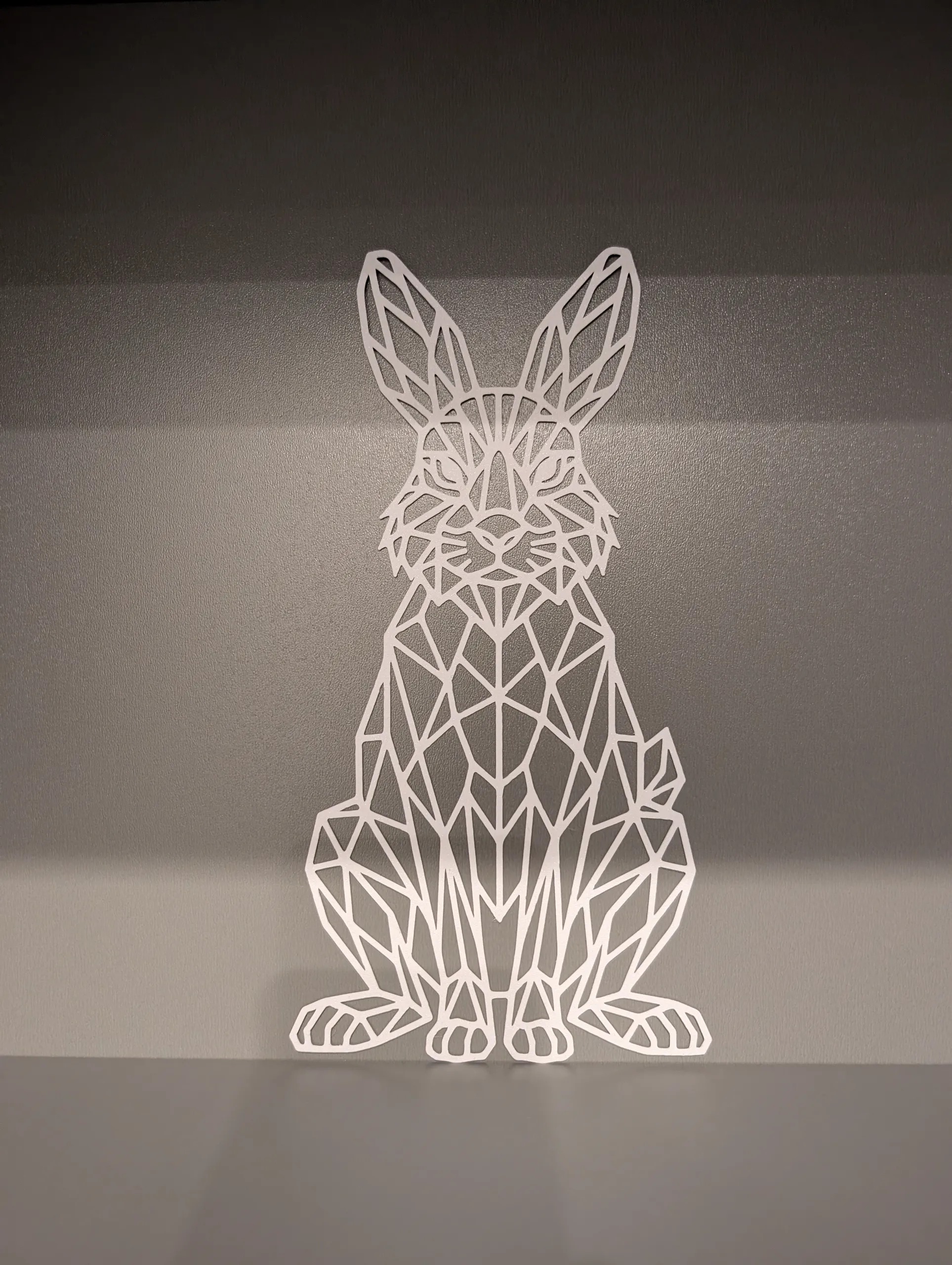 Geometric Easter Bunny "Grumpy Edition" 🐰😠 – LowPoly Decor-0