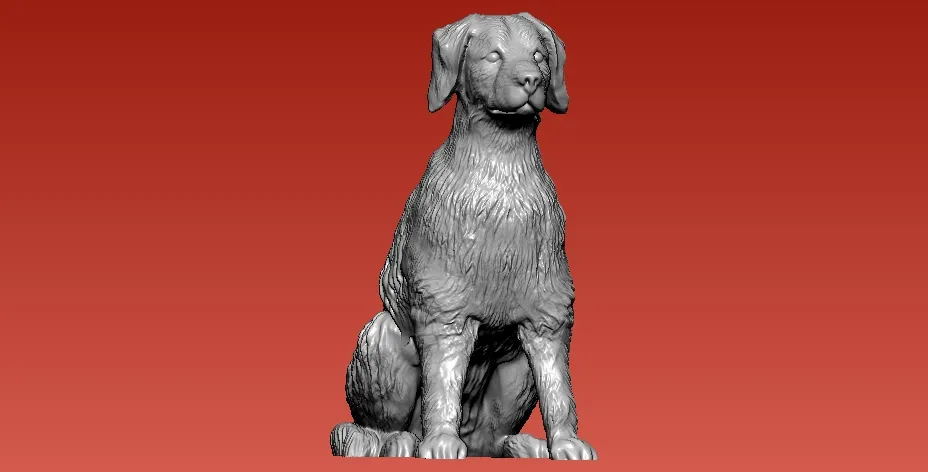 American Staffordshire Terrier Dog - statue - 3D print