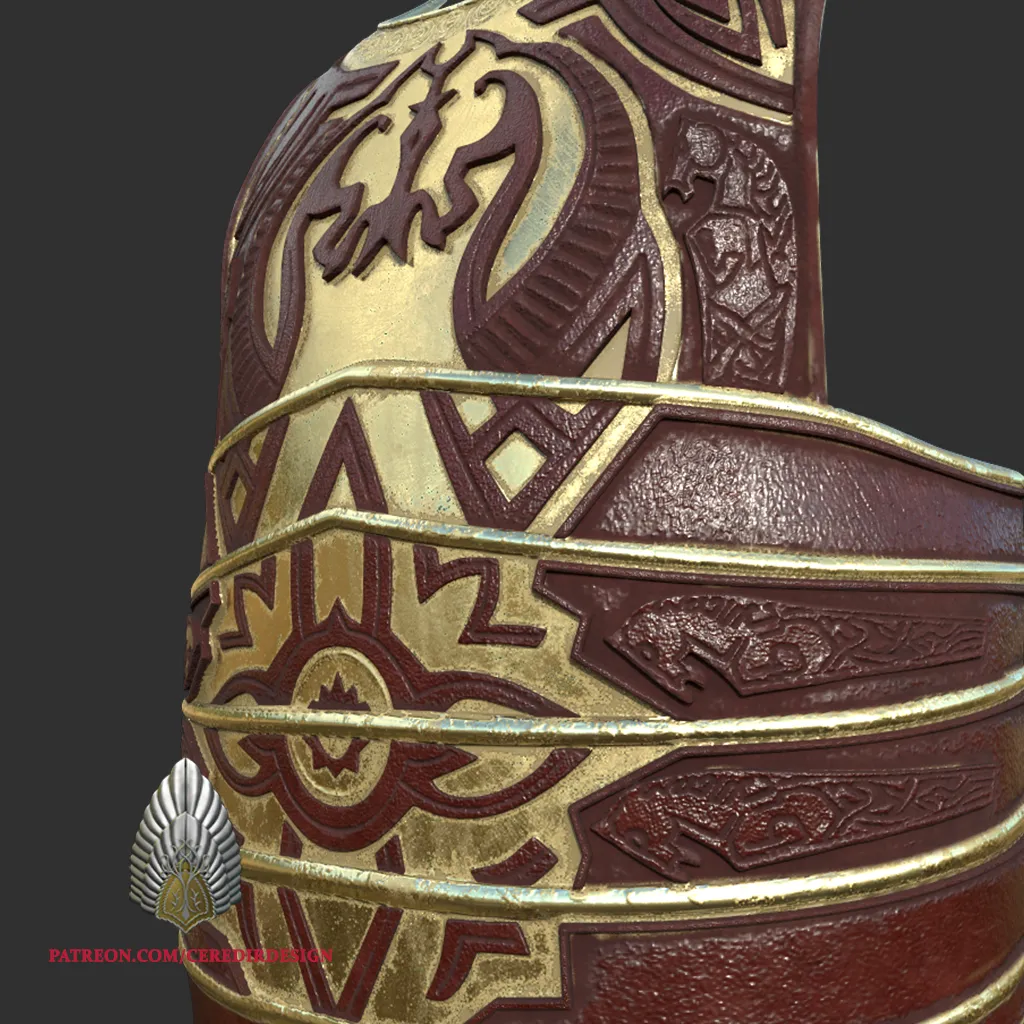 Theoden Chest Armor lord of the rings 3D DIGITAL DOWNLOAD