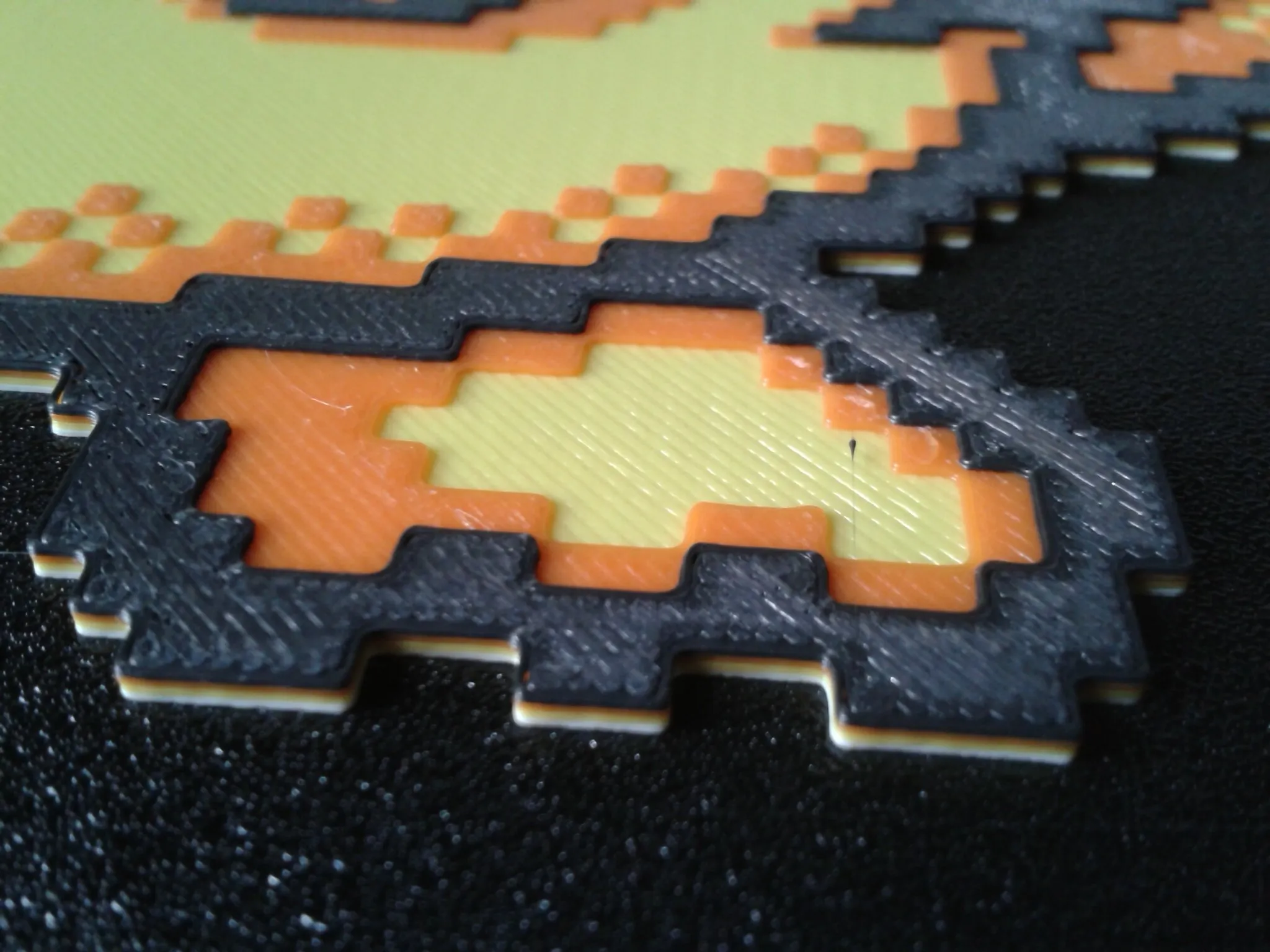 Pikachu, Pixel Art, 3 filament changes