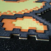Pikachu, Pixel Art, 3 filament changes-5