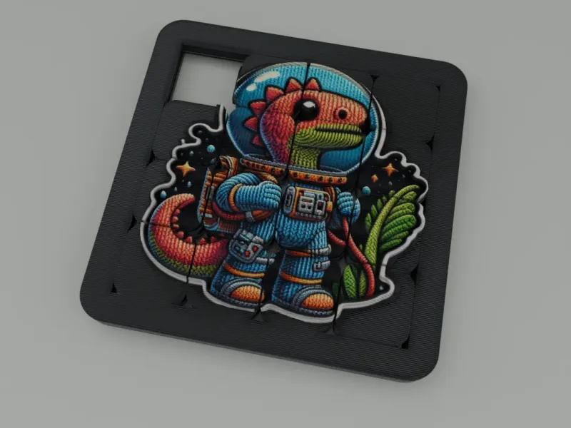 Astrodino le puzzle coulissant tactile dans votre poche