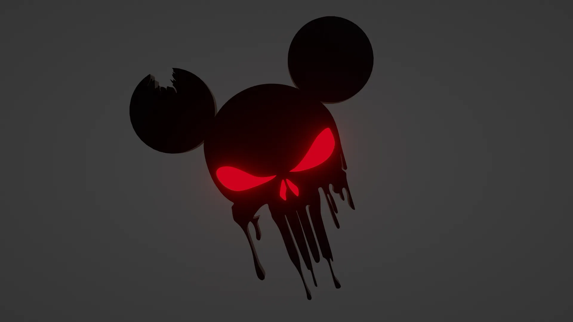 Punisher Skull Mickey Mouse - keychain