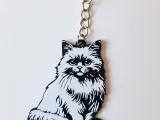 Chinchilla Persian keychain+magnet-1