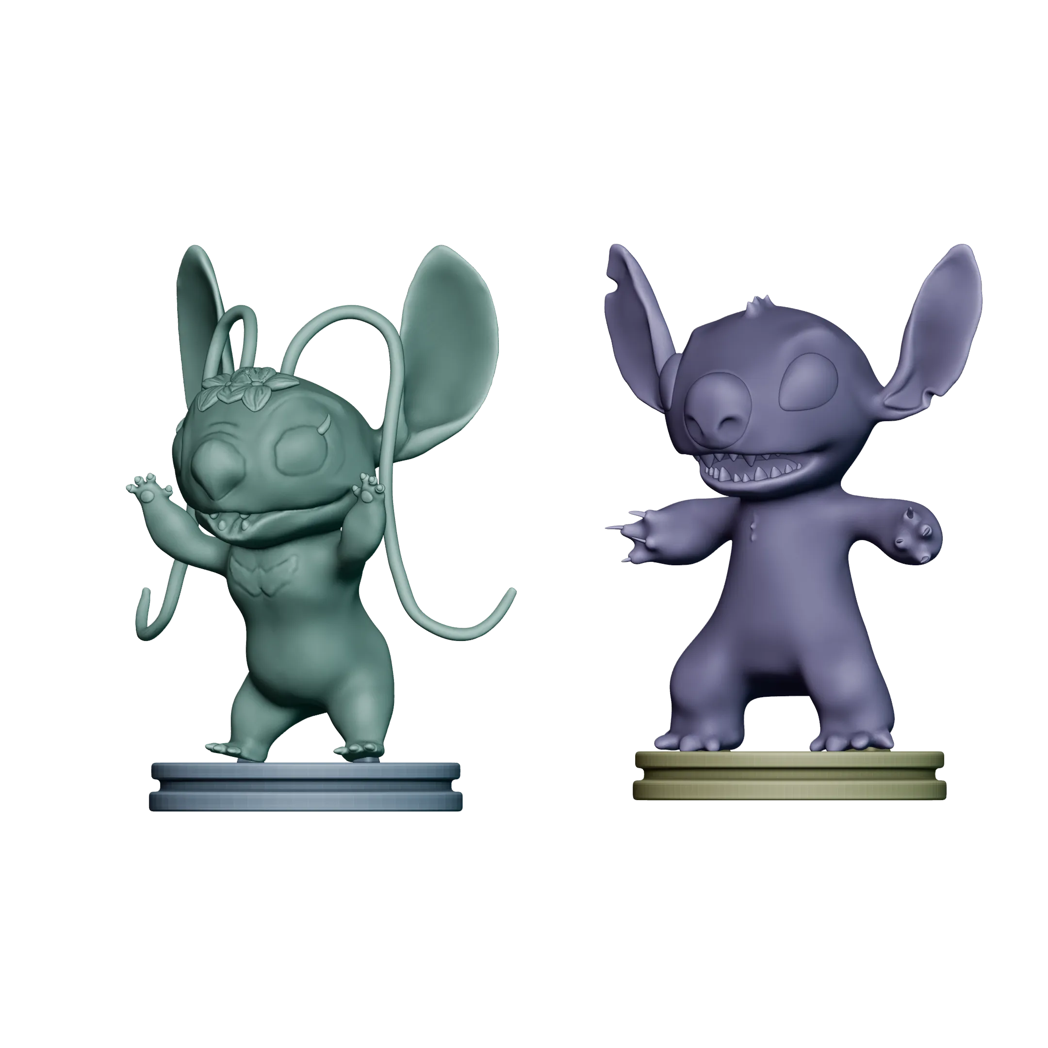Stitch and Angel Fan Art