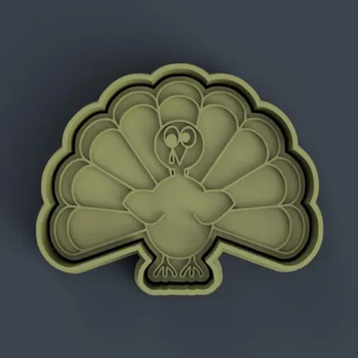 Cortante + Estampa de Pavo / Turkey Cutter + Stamp