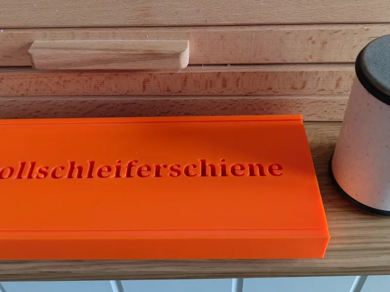 Rollschleiferschiene