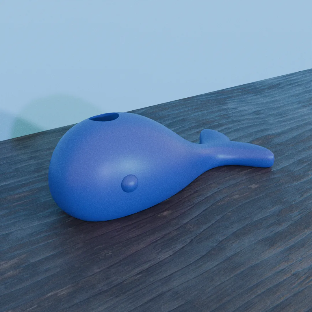 whale pencil holder