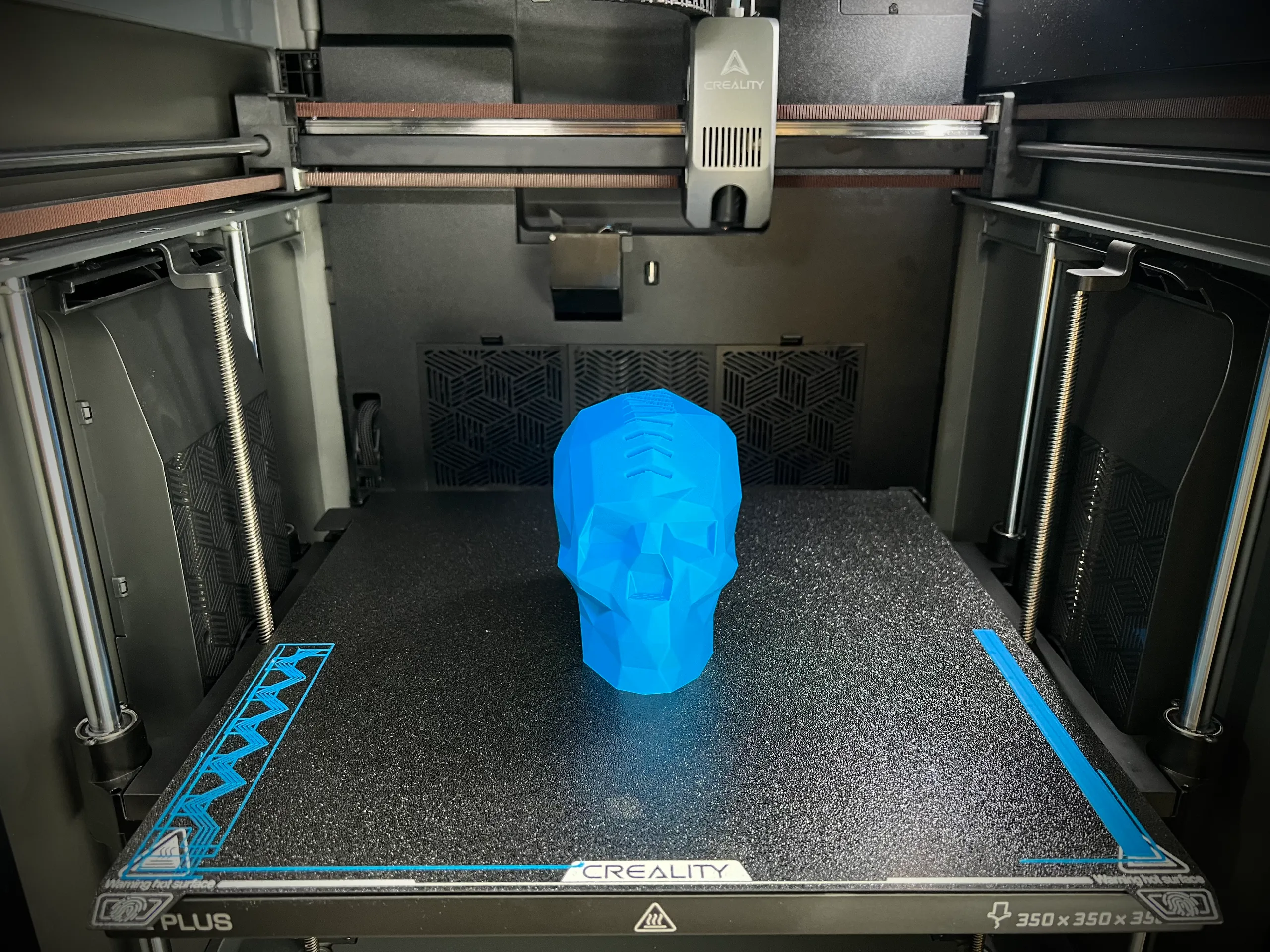 Mohawk Guitar Pick Skull