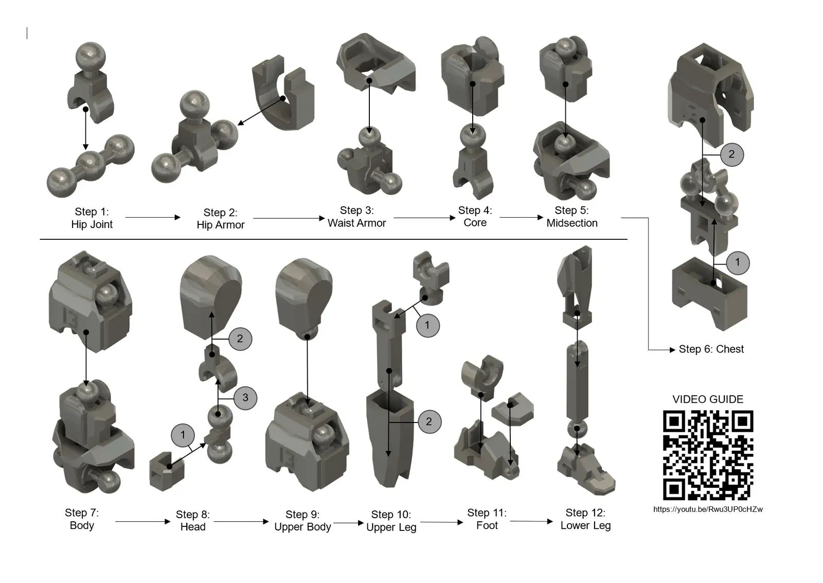 Dummy 13 on Runners (Easier to print) with Weapons pack