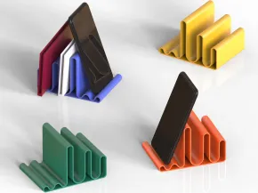 Portatelefono e Organizzatore da Scrivania, Supporto Minimalista, Multi-scomparto