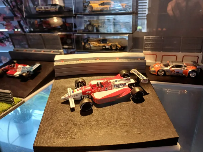 Vehicles & Machinery STL Download - racecar diorama 1/43 of a banking ...