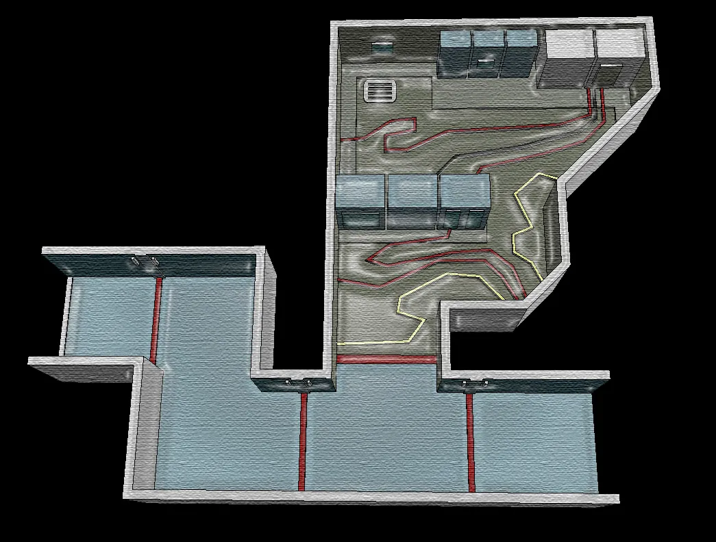 Diorama The Skeld - Among Us Map