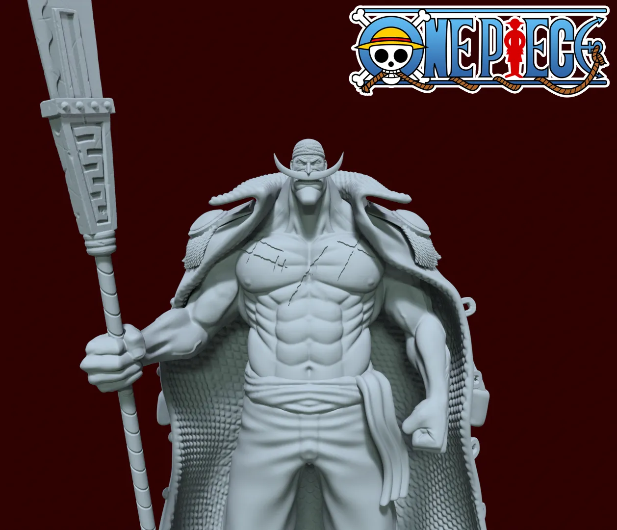 Edward Newgate - Whitebeard - One piece - 3D print - split p