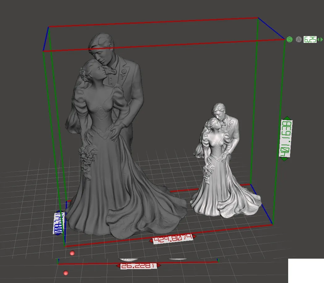 wedding couple statue decoration