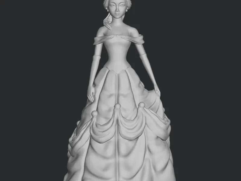 Prinses Belle stl bestand 3d printen, 3d print bestand