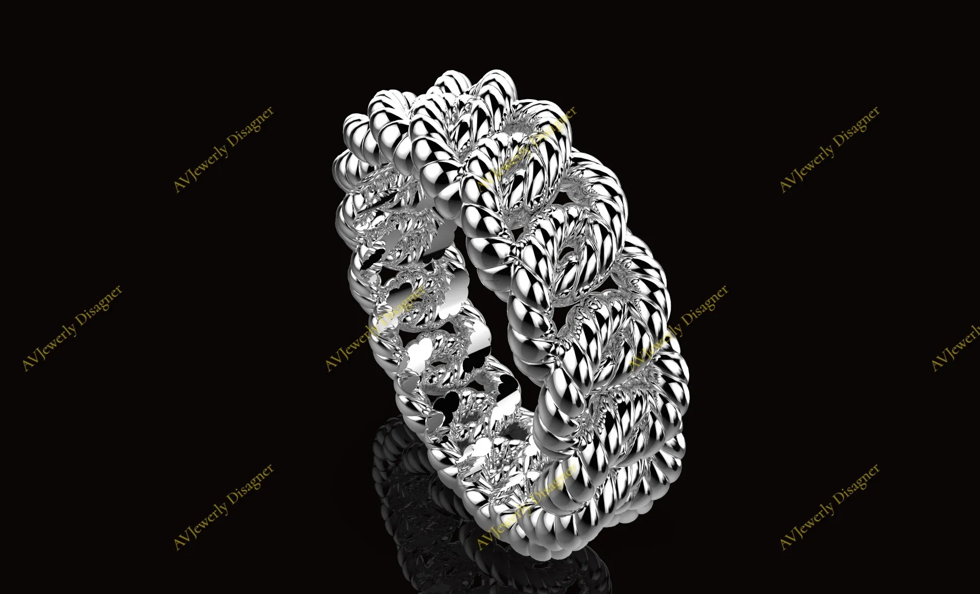 Anneau cubain stl