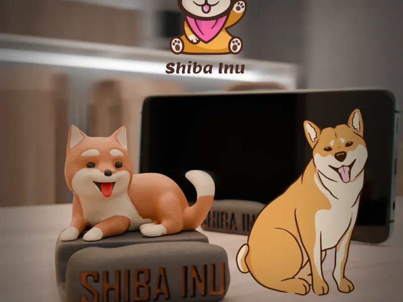 SHIBA INU PHONE STAND - DOG PHONE STAND
