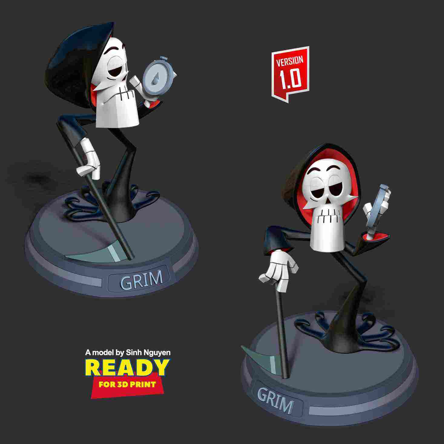 Grim Reaper free 3d model - download stl file