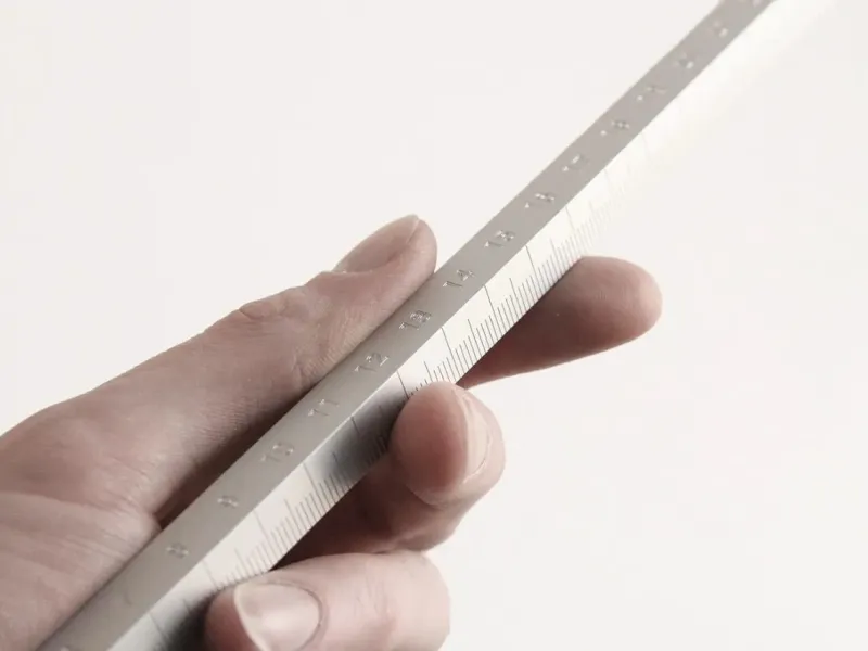 Minimalist measuring ruler -20cm