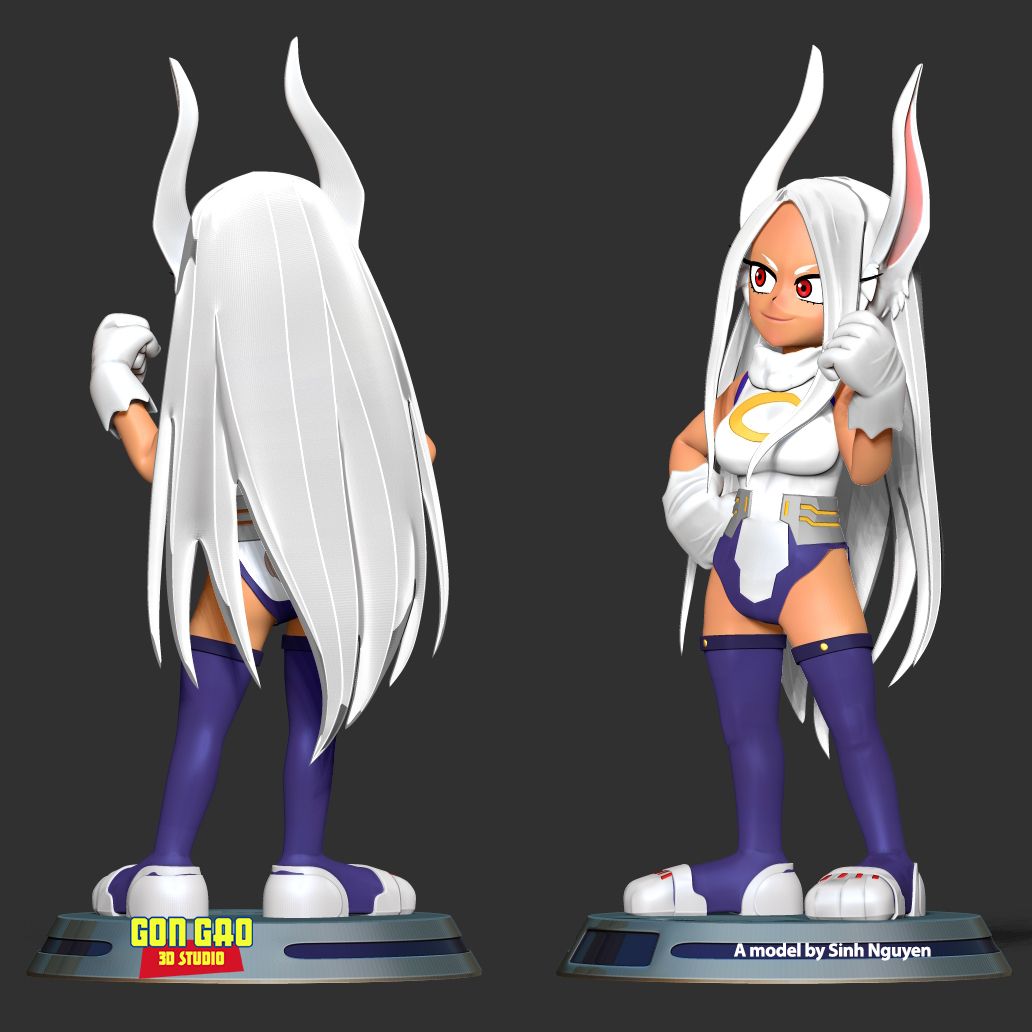 Mirko My Hero Academia Fanart 3D models download Creality Cloud