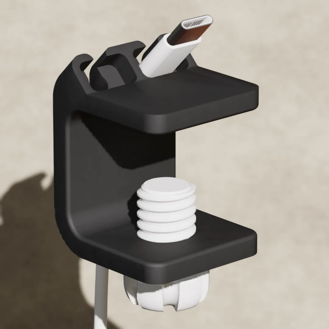 USBc Cable Holder - Screw Clamp