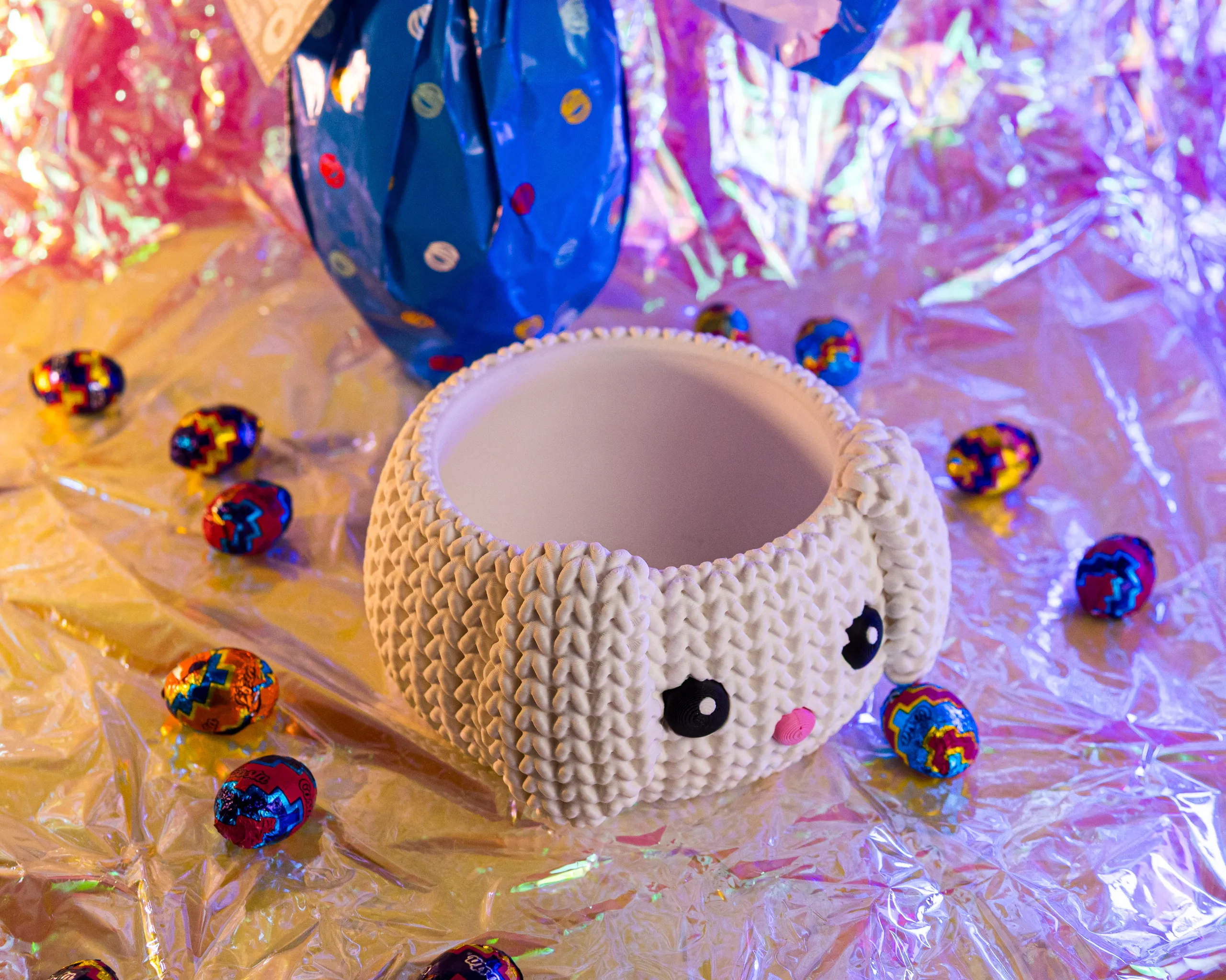 Cute Knitted Easter Bunny Bowl