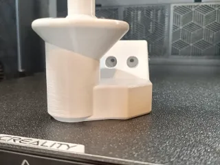 Toilet roll holder with poop on - fun / novelty