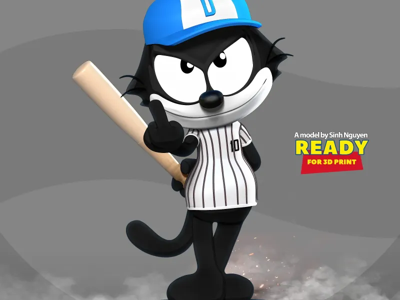 Felix o gato - beisebol