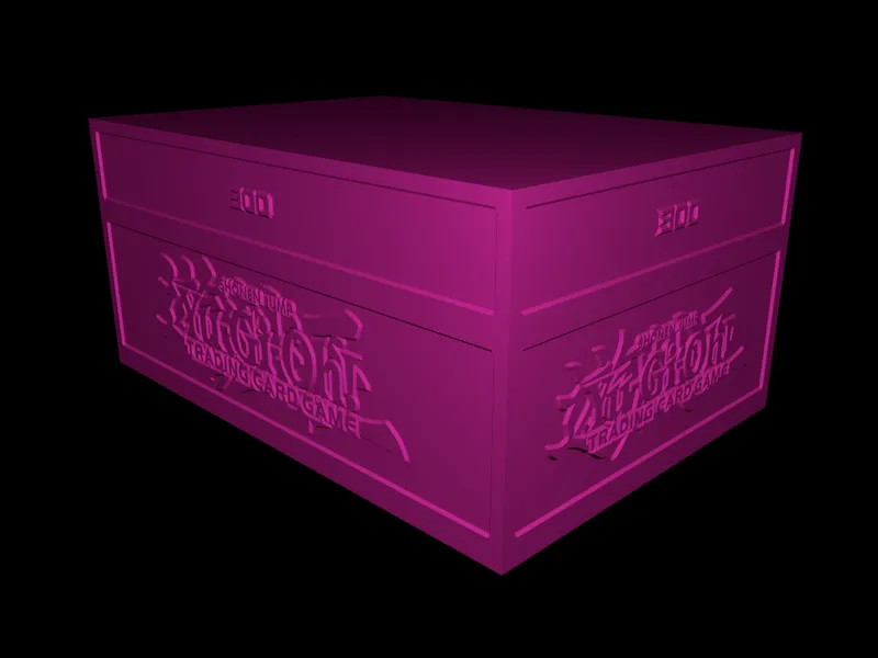 Card Box - Yugioh - 300 Cards (Topload) | 3D models download | Creality ...