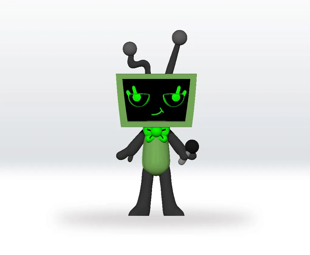 Dandy's World Vee STL file 3D Model Character Fanart