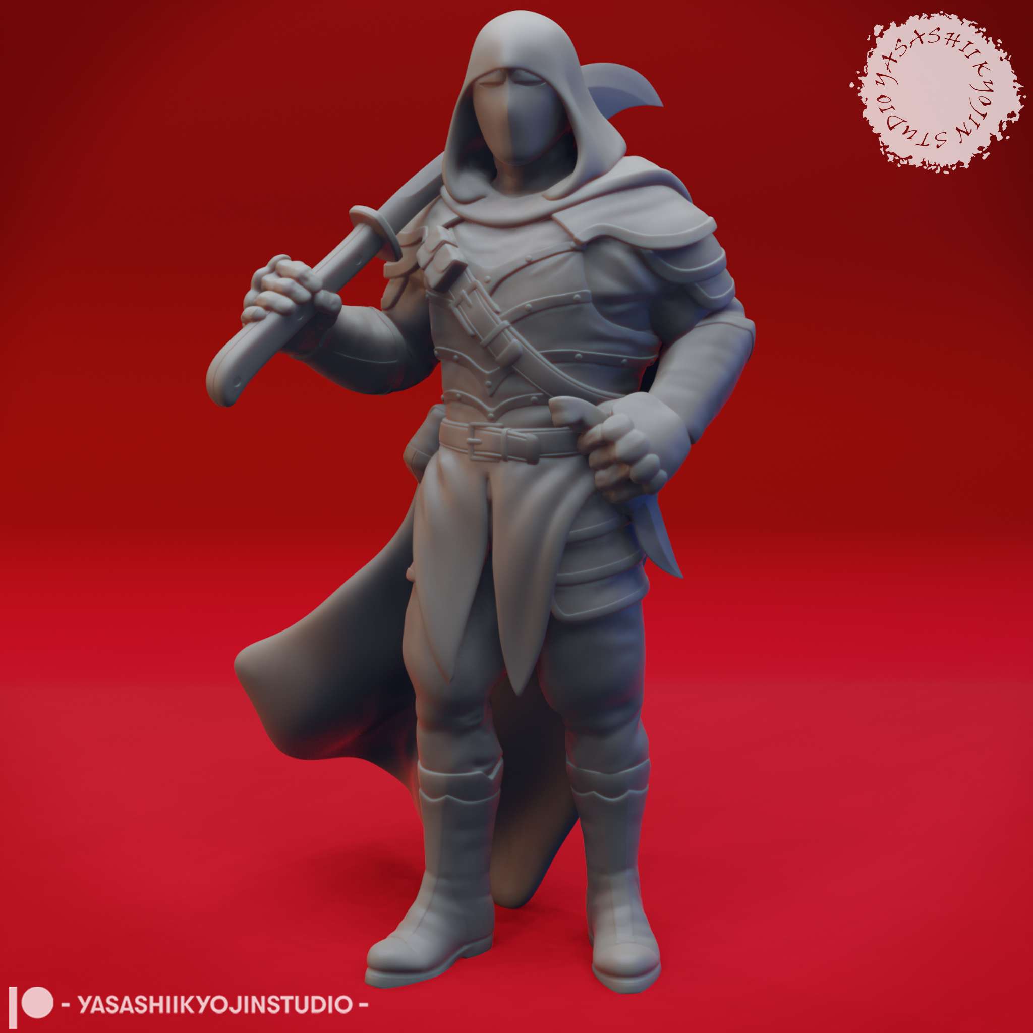Bandit Mob - Tabletop Miniatures (Pre-Supported STL)-1