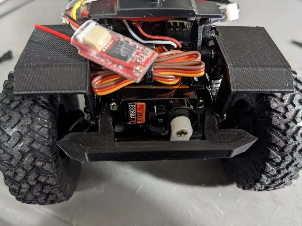 SCX24 Jeep JLU / Deadbolt - High Clearance Mini Front Bumper
