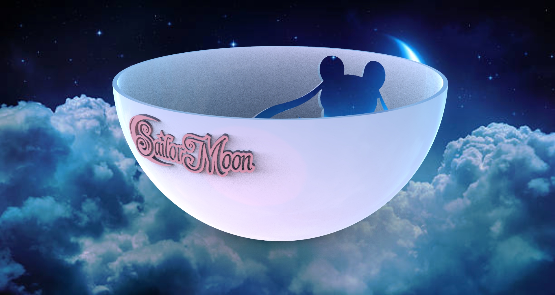 SAILOR MOON YARN BOWL 3D models download Creality Cloud