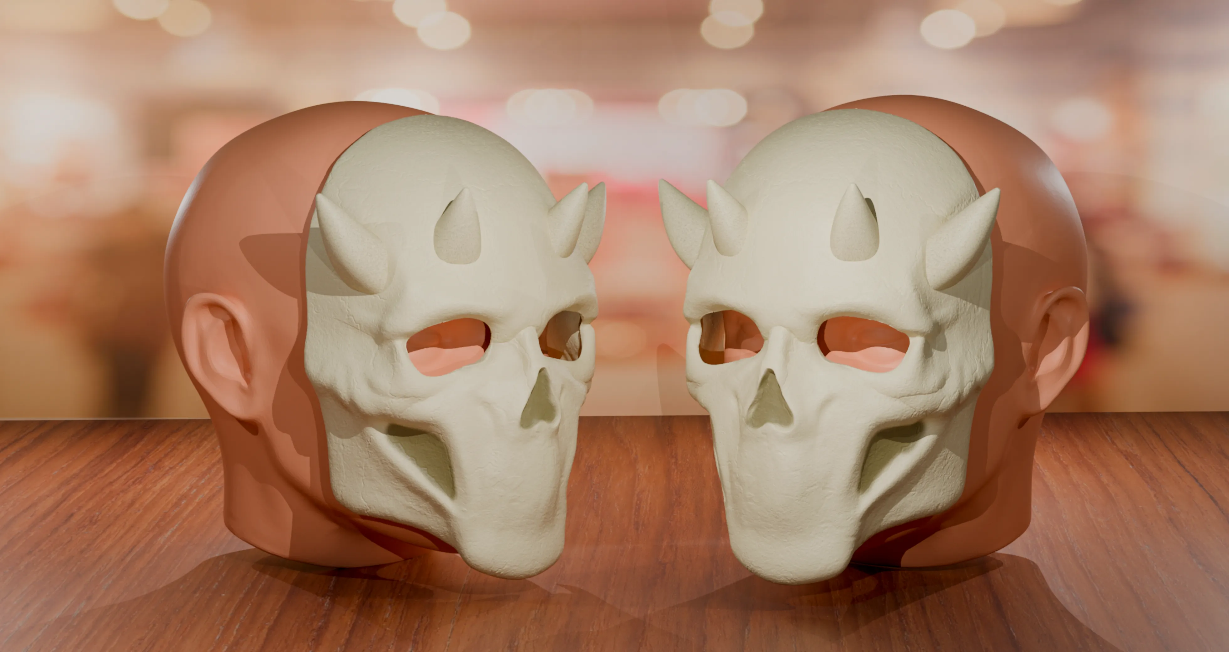 Mouthless Skull Mask Cosplay