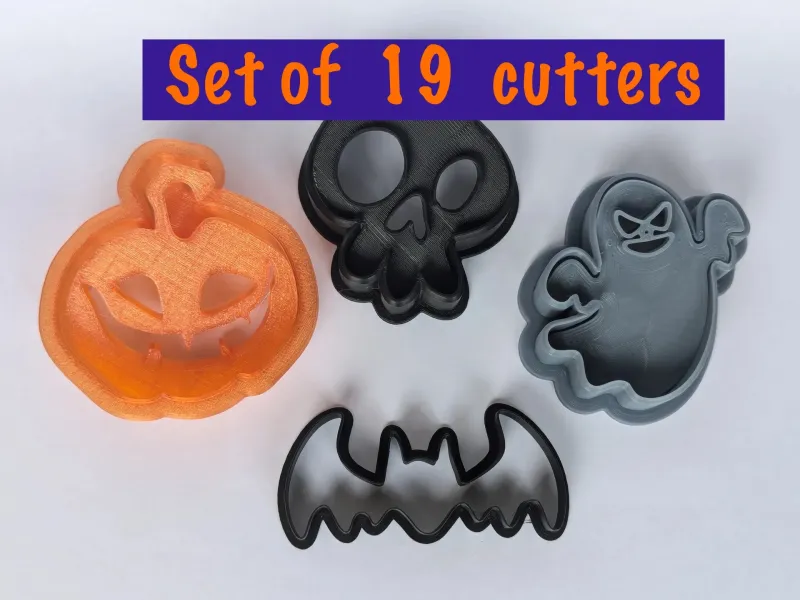 Halloween Cookie Cutter and Stamps Set