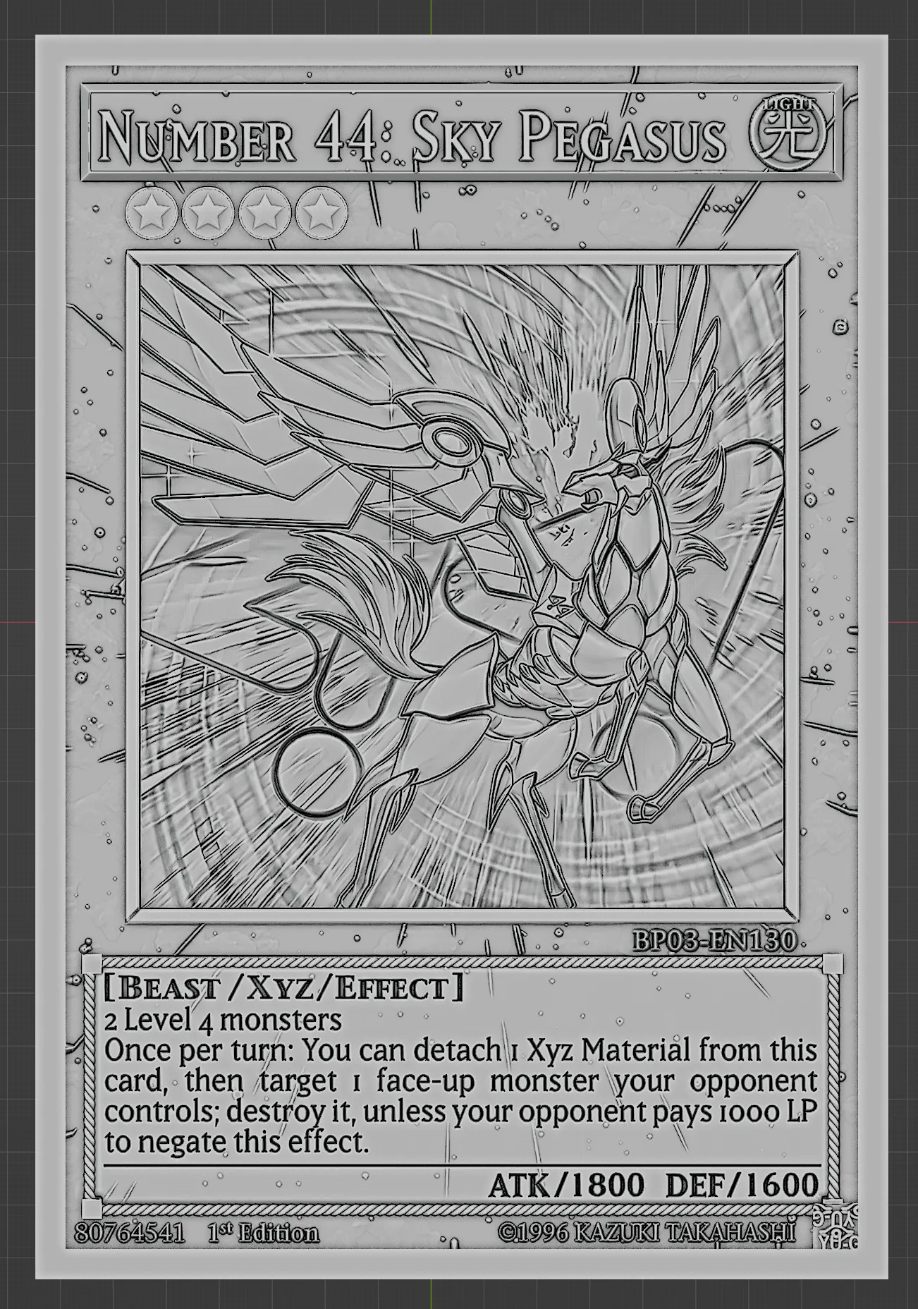 Number 44: Sky Pegasus - yu-gi-oh!