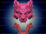 Grey Wolf Mask Cosplay Black Myth Wukong - STL File-4