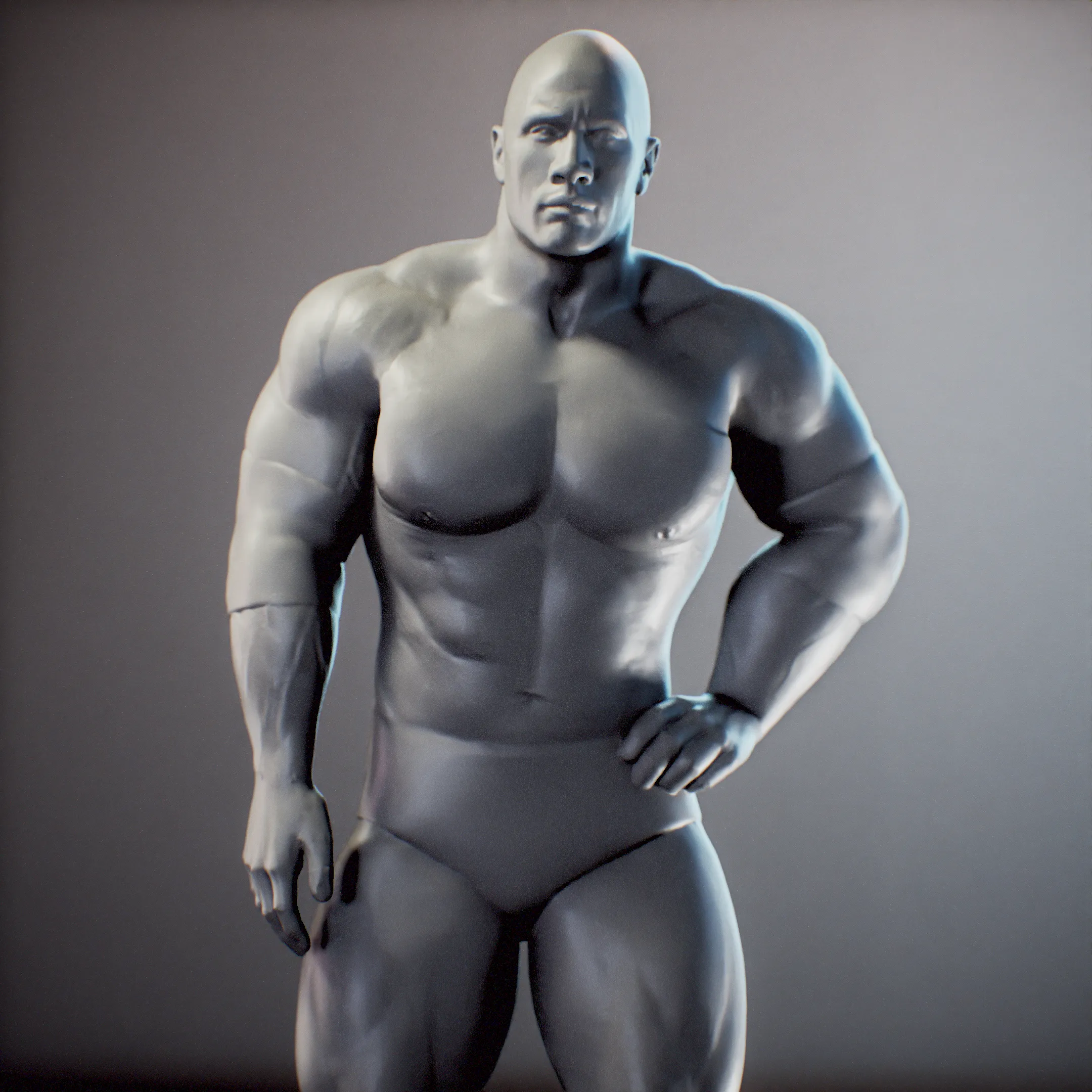 La Roca - The Rock Pose x 2 - WWE - Dwayne Johnson -