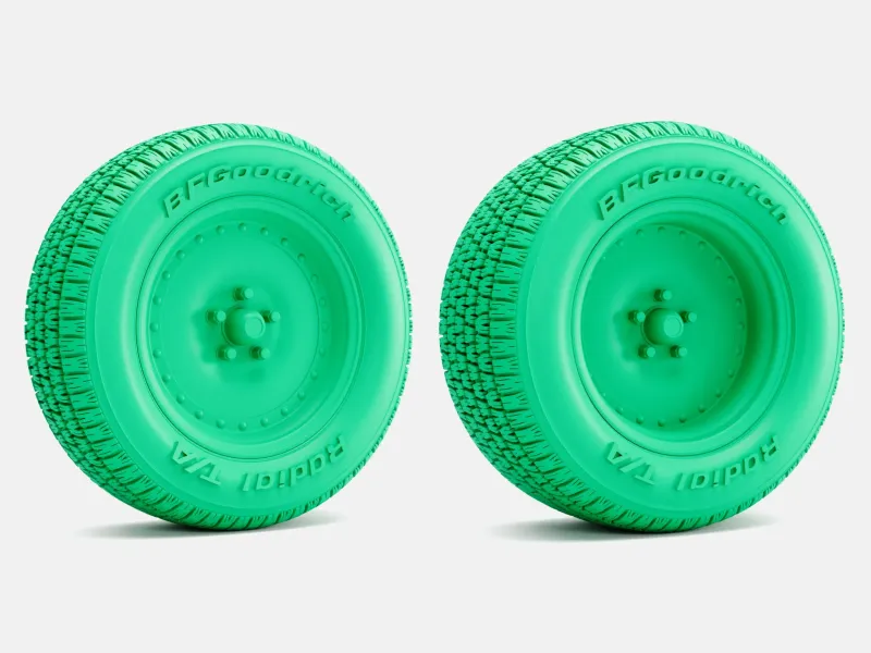 1/24 Scale, 15x7 & 15x10 Centerline Wheels, BFGoodrich Tires