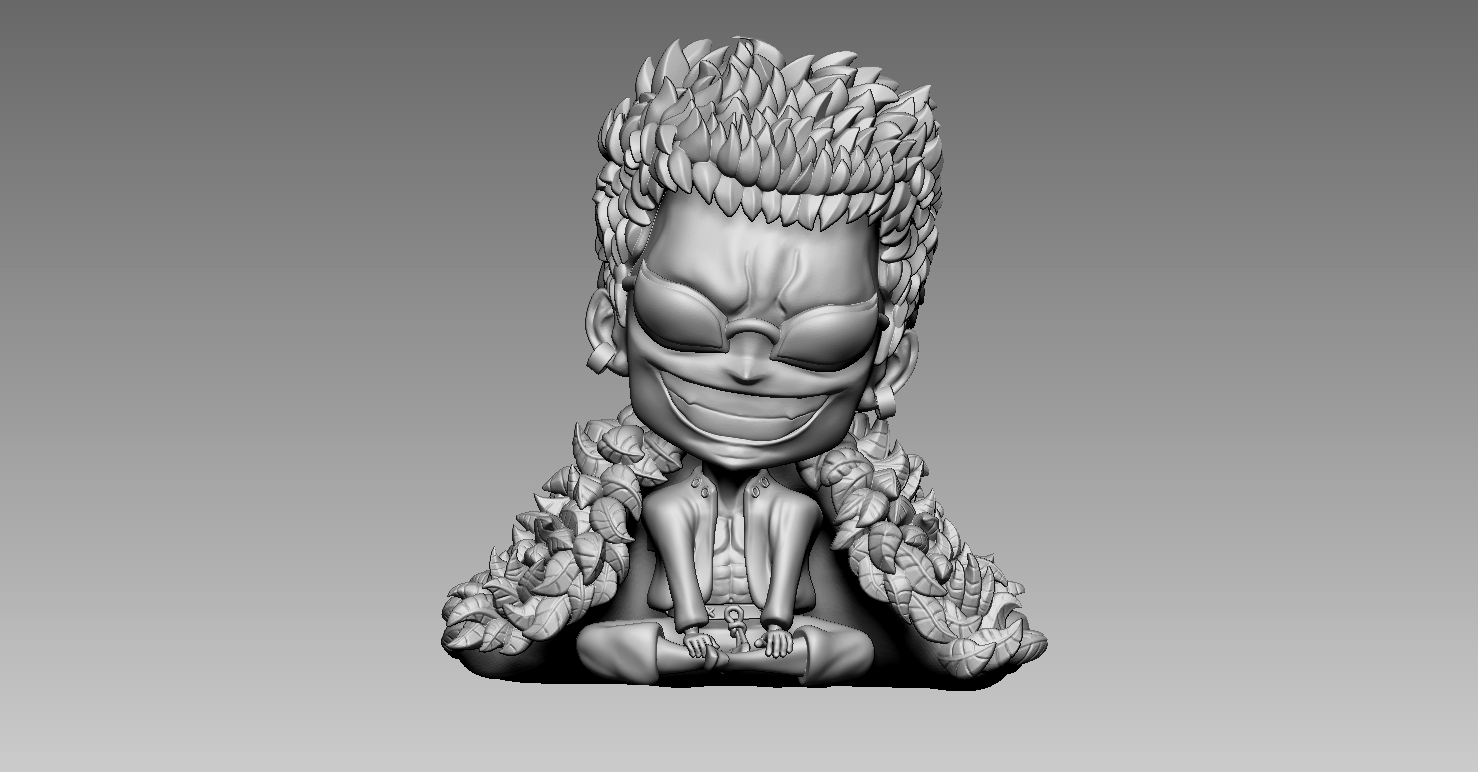 Doflamingo - One piece - 3d print Modelo de Impressão 3D in homem