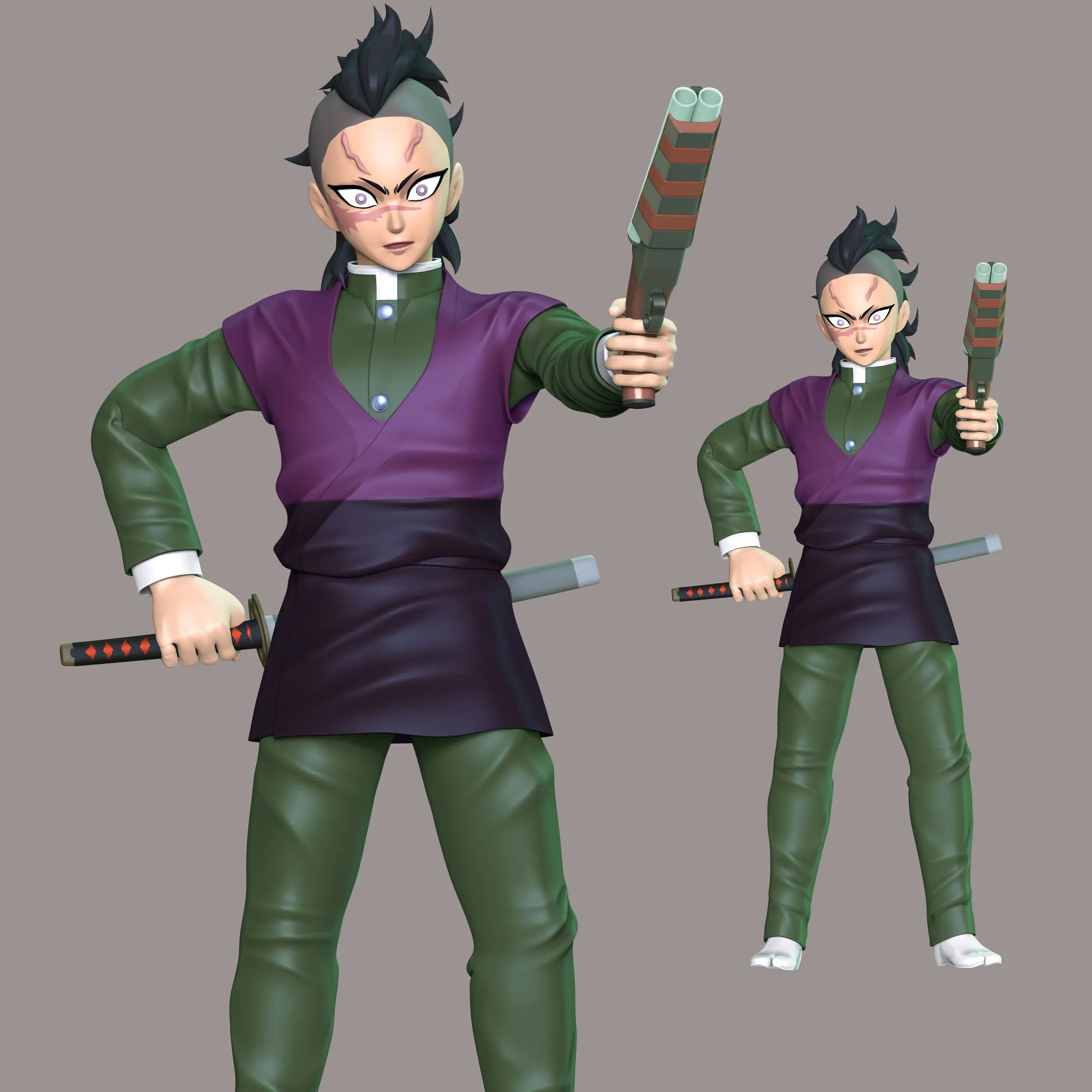 Characters & Creatures STL indir - Genya Shinazugawa - Demon